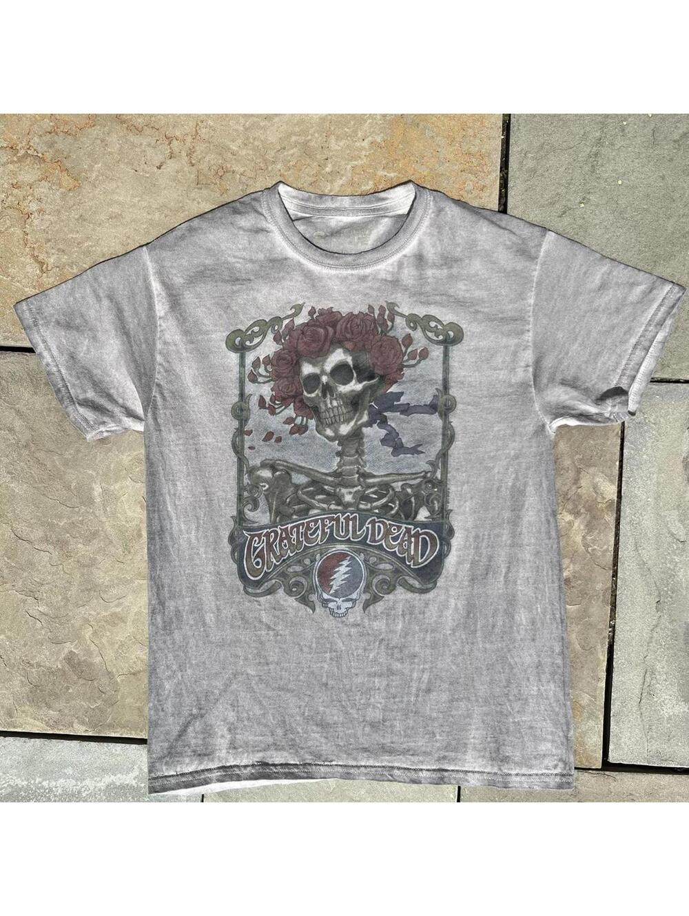 Reworked Grey Overdye Grateful Dead T-shirt